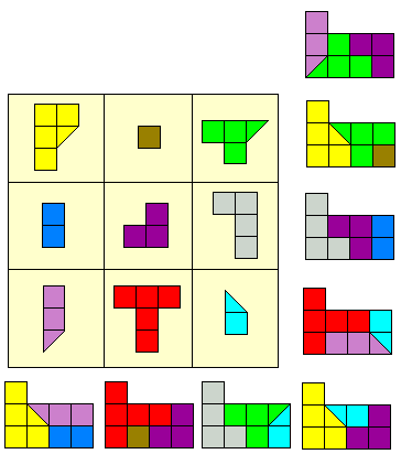 magisch vierkant T pentomino
